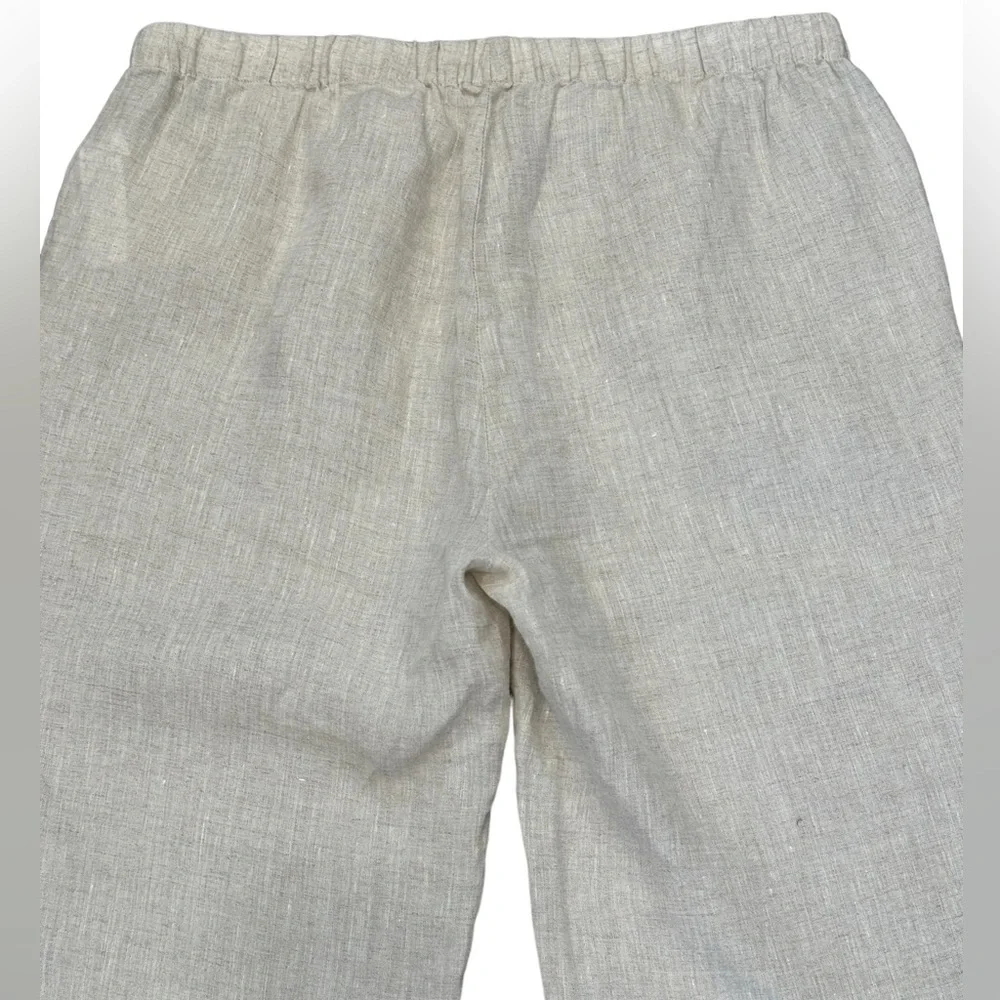 Eileen Fisher 100% Organic Linen Capris PP - Picture 4 of 11